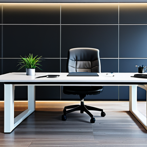 Home 21 Prompt 1: Mindful Professional in a Modern Office**